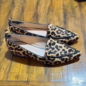 Franco Sarto Leopard Print Loafers